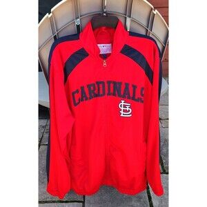 St Louis Cardinals Mens Jacket XXL Red MLB G-III Baseball Windbreaker Track Logo